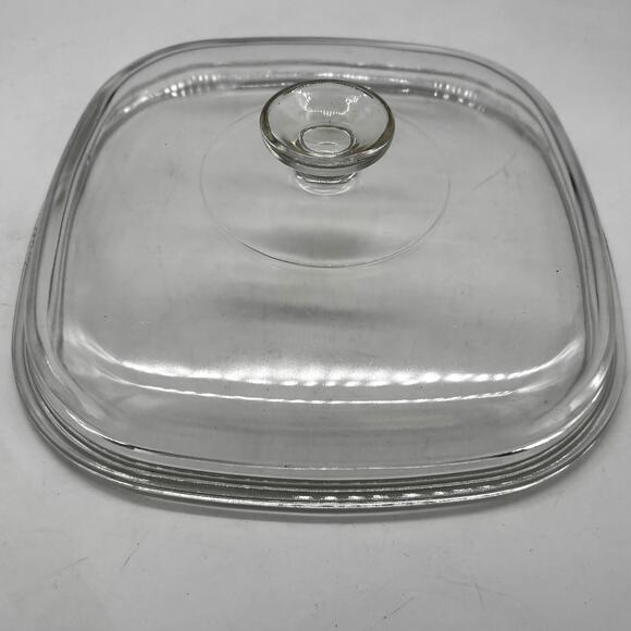 Vintage 1970's CorningWare Cornflower Blue Casserole Dish Lid A-10-B 10x10x2 EUC - Picture 6 of 8